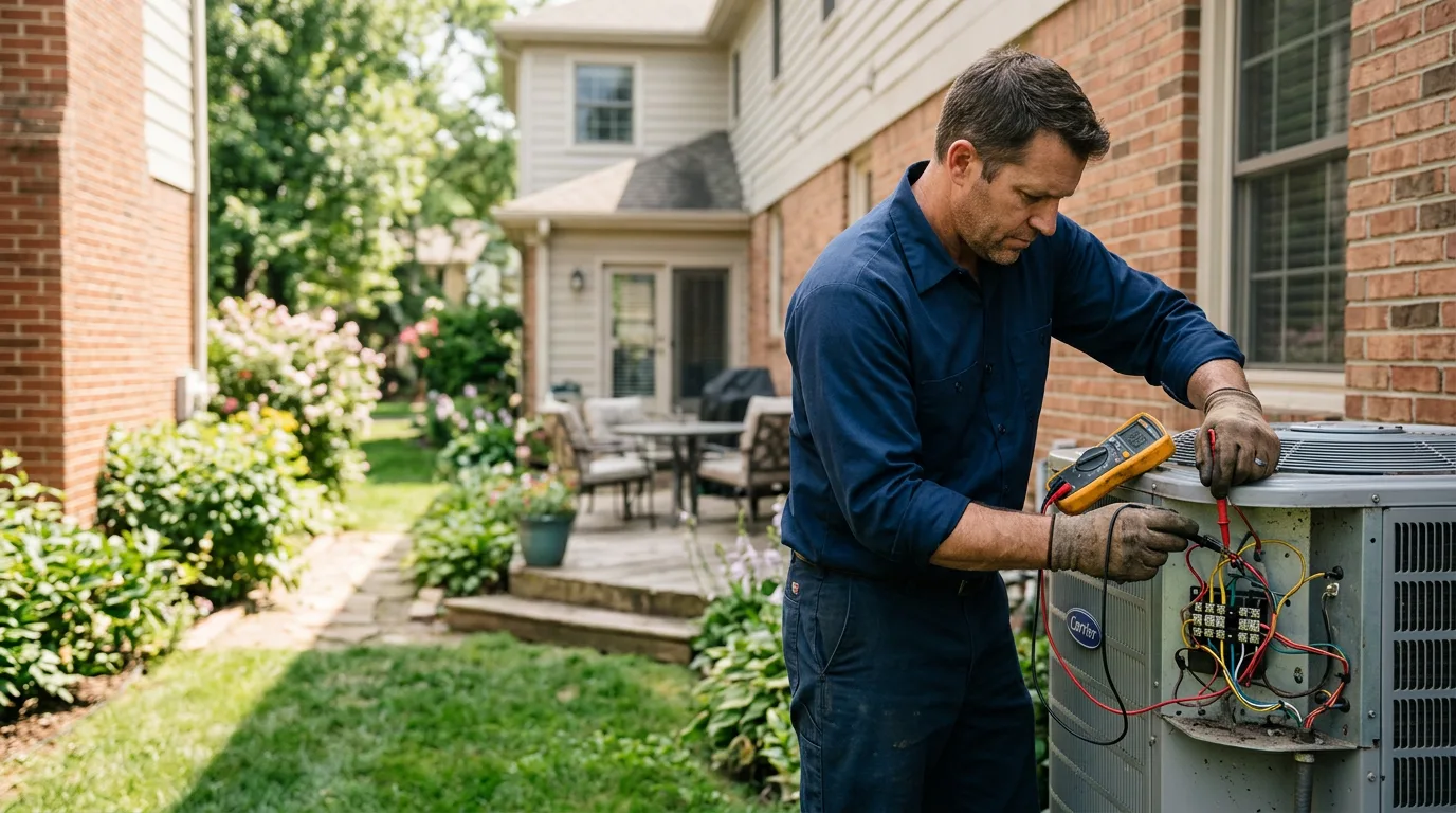 HVAC technician working near Gladstone, NJ